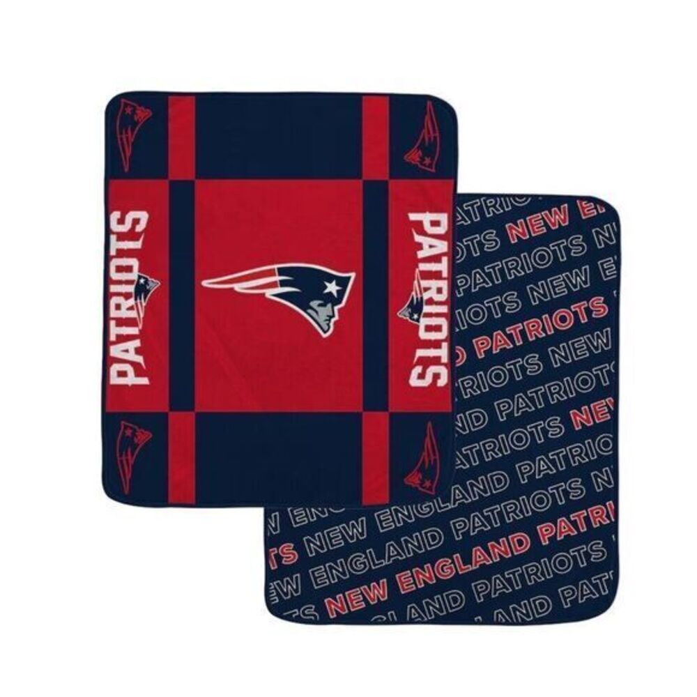NFL New England Patriots Super Soft Plush‎ Throw Blanket Double Sided 60" x 70"